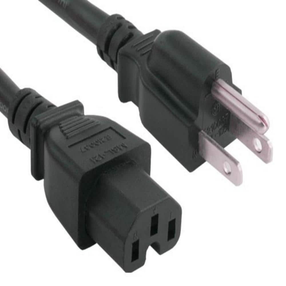 SANOXY 14 AWG 15 Amp 125-Volt Power Cord (NEMA 5-15P to IEC320 C15) (4 ...