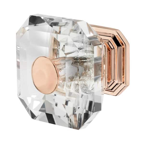 Wisdom Stone Clubhouse 1-5/16 in. Rose Gold with Crystal Cabinet Knob