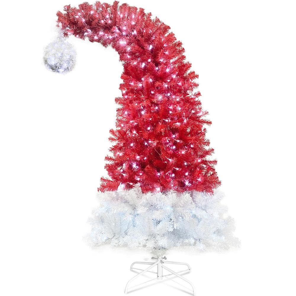 6 ft. Poinsettia Holly Artificial Bendable Hinged Christmas Tree Arrangemen