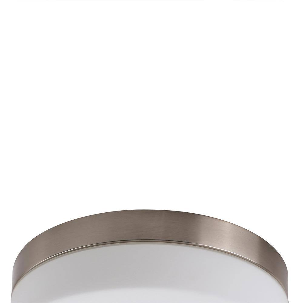 11.25" Brushed Nickel LED Flush Mount Ceiling Light