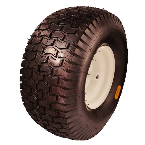Ogracwheel 20x8.00-8 Lawn Mower Tire and Wheel Tubeless with 3/4 Bushing, 3.5" Offset Hub and 3 1/16" Keyway