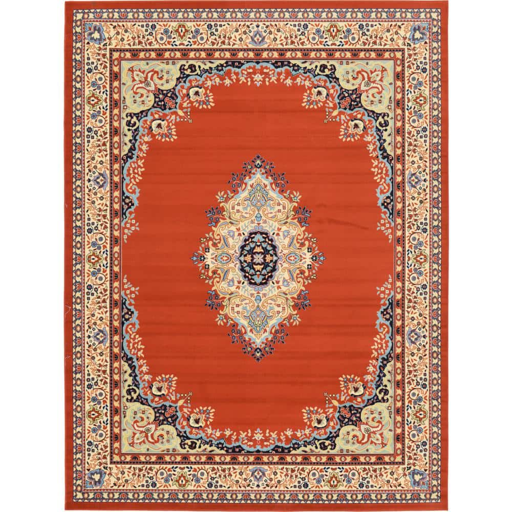 Reza Washington Terracotta 9' 10 x 13' 0 Area Rug -  Unique Loom, 3123478