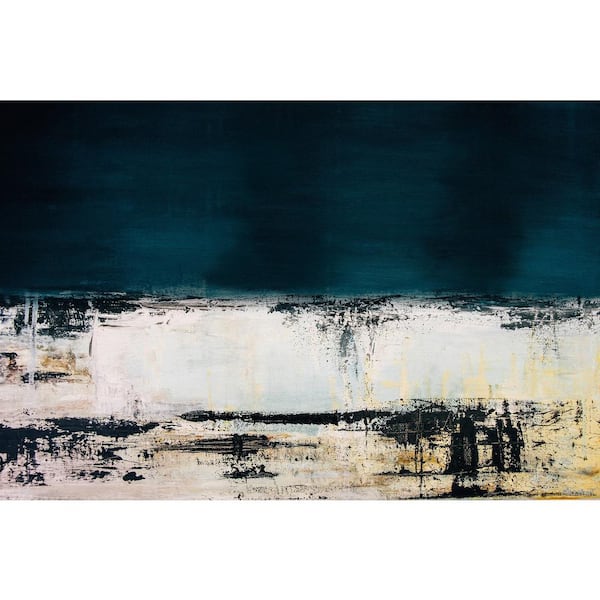 Unbranded "Dark and Stormy" by Marmont Hill Unframed Canvas Abstract Art Print 12 in. x 18 in.