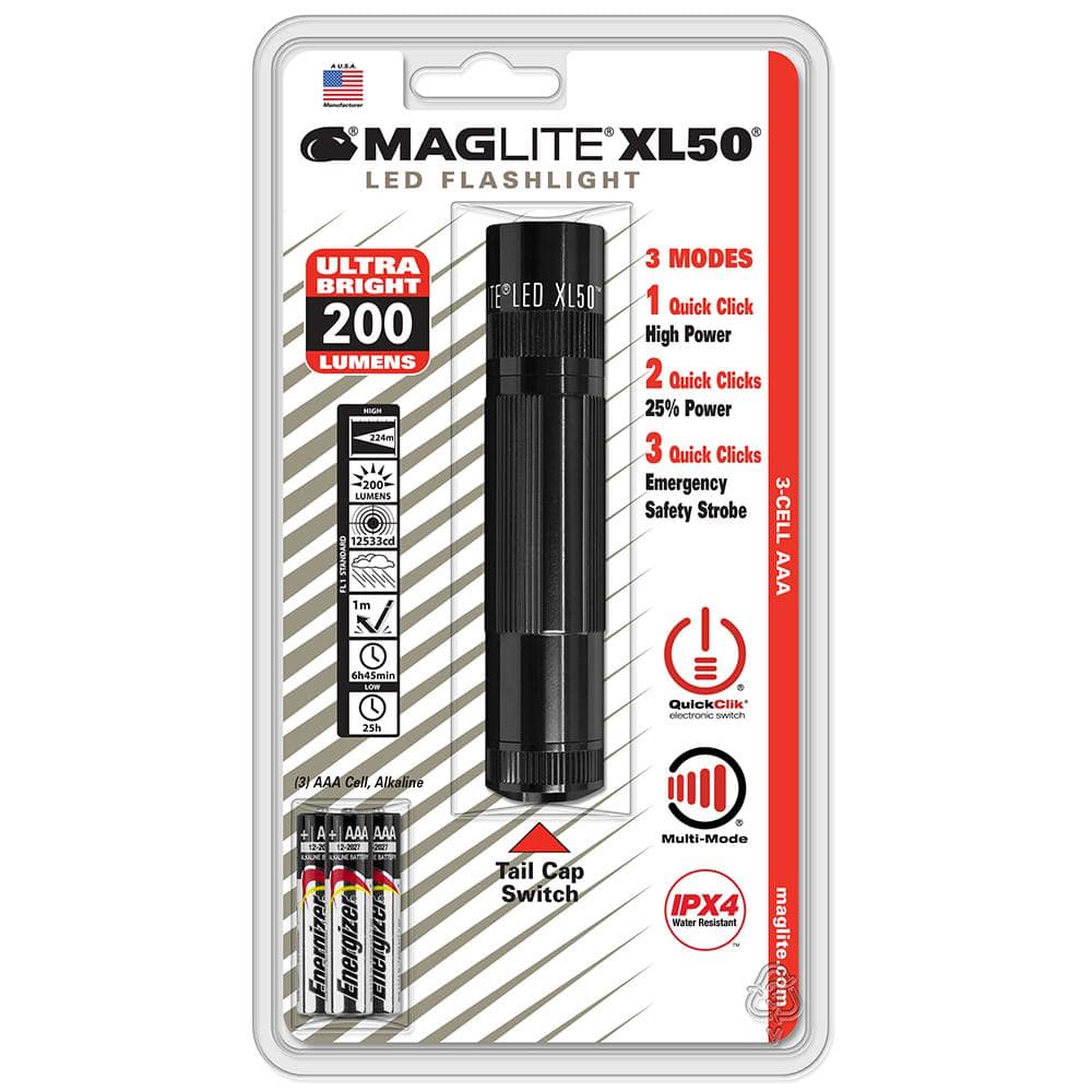 Maglite LED XL50 Flashlight XL50-S3016 - The Home Depot