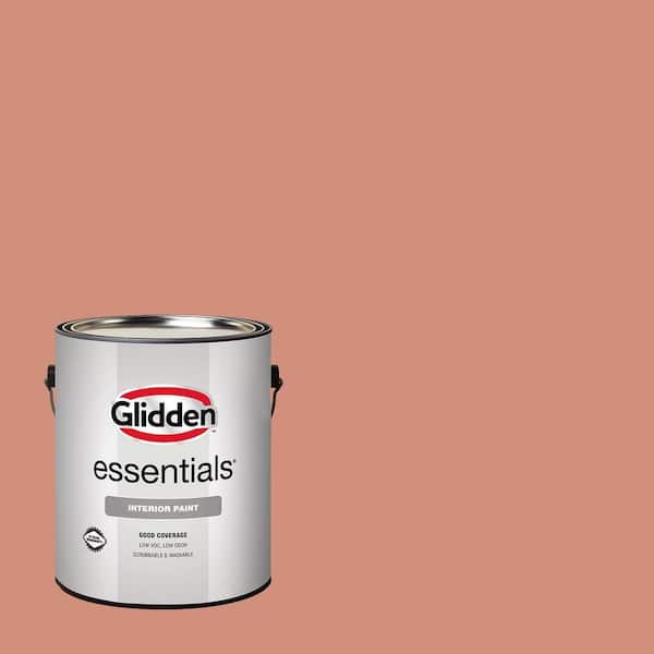 Glidden Essentials 1 gal. PPG1063-5 Orange Essential Eggshell Interior Paint