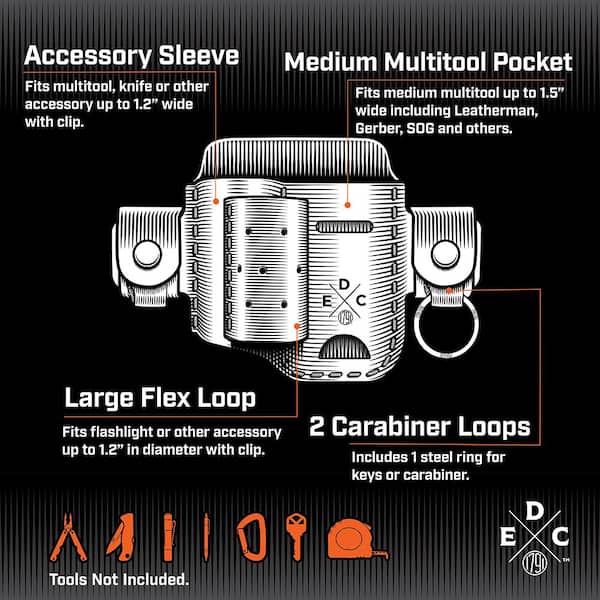 7.5 in. Standard Medium Chestnut Full-Grain Leather Tool Organizer