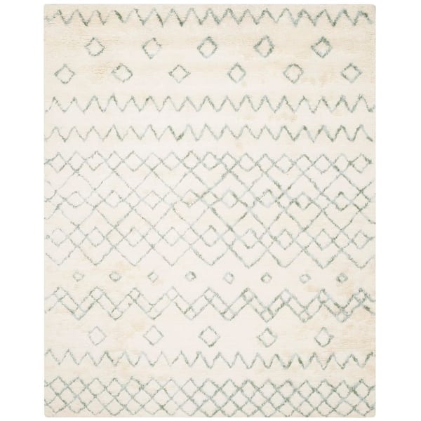 Casablanca 10 ft. x 14 ft. Ivory/Blue Geometric Area Rug