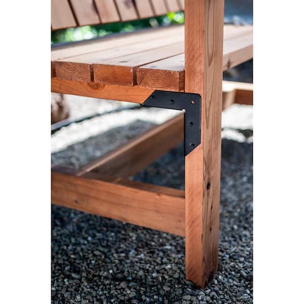 Simpson Strong-Tie Outdoor Accents ZMAX, Black Powder-Coated Rigid