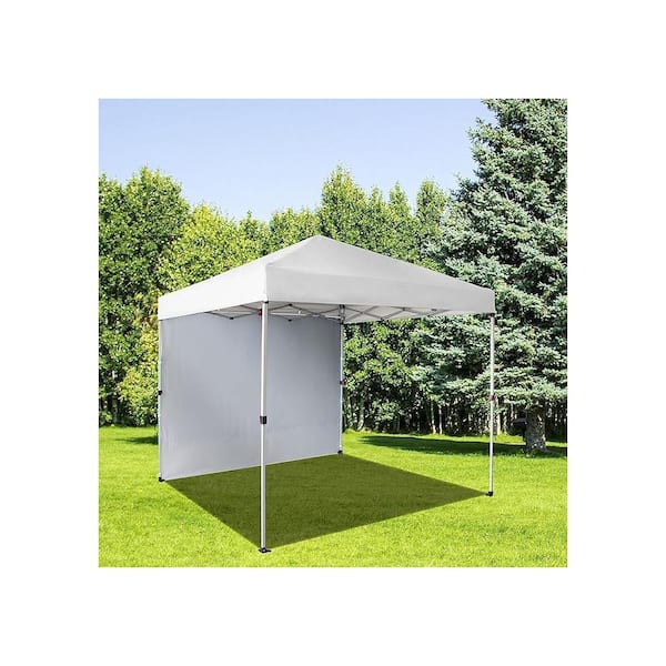 8 ft. x 8 ft. White Pop-Up Canopy L0BY1348SZ - The Home Depot