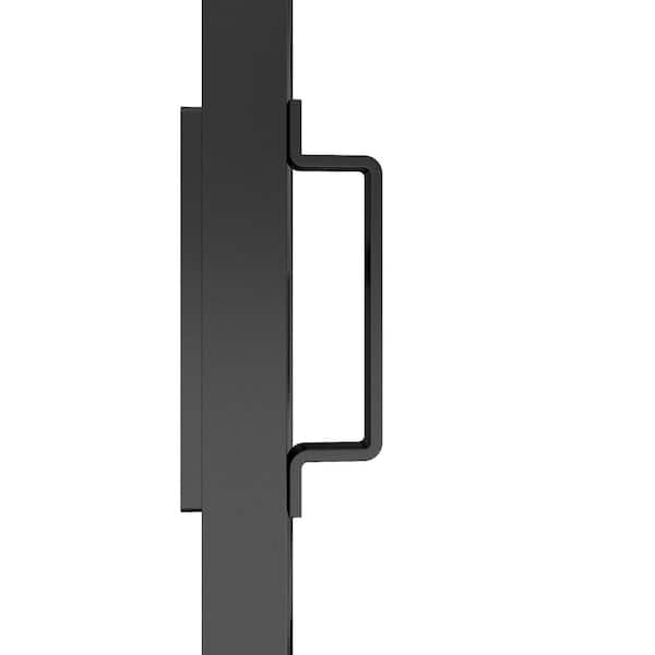 CALHOME 37 in. x 84 in. Full Lite Clear Glass Black Steel CALHOME 37 in. x 84 in. Full Lite Clear Glass Black Steel