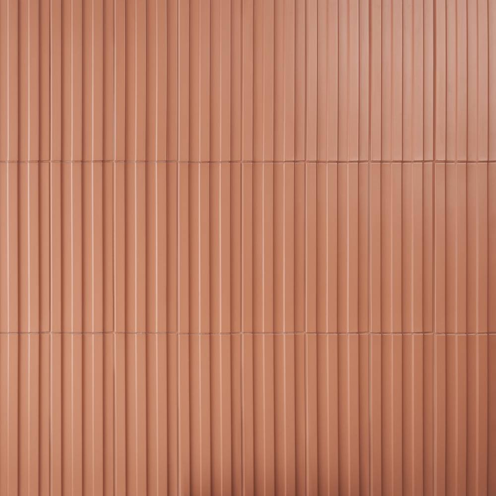 Terracotta 6x18 Matte Porcelain Fluted Wall Tile