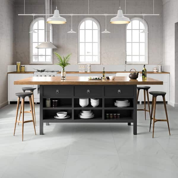 Kolasus White 24 in. x 24 in. Matte Porcelain Floor and Wall Tile (448 sq. ft. /pallet)