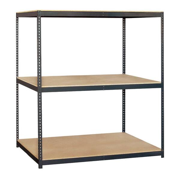 Salsbury Industries 72 in. W x 84 in. H x 36 in. D Heavy Duty Steel Frame and Particleboard Solid Shelving