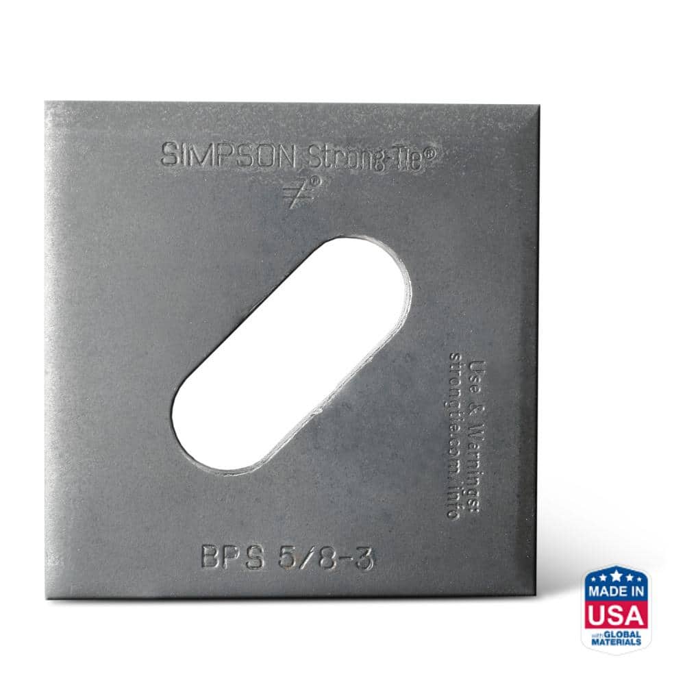 Simpson Strong-Tie BPS 3 in. x 3 in. Slotted Bearing Plate
