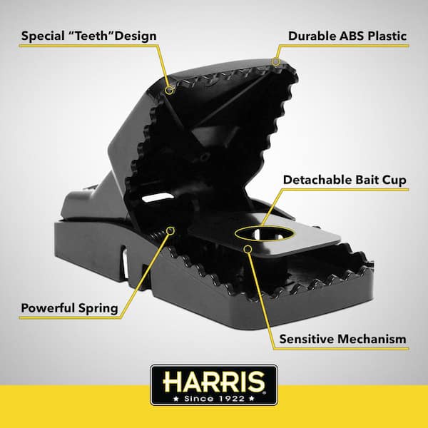 Harris Reusable Plastic Mouse Trap (24-Pack) PMT-1CASE - The Home Depot