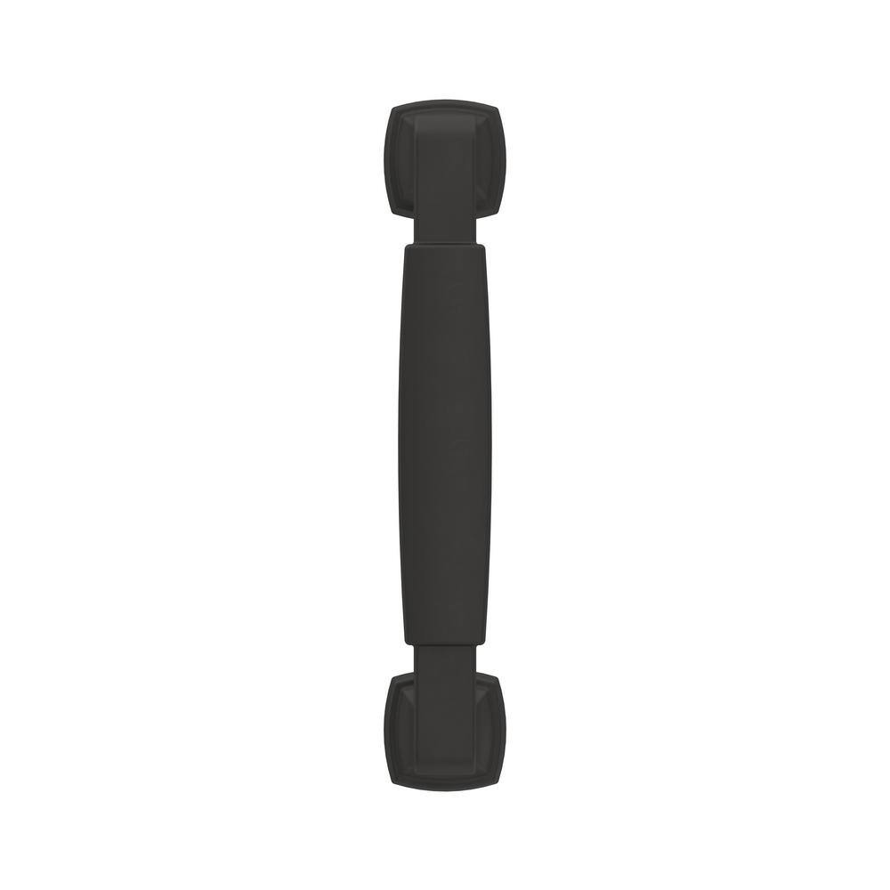 Matte Black 3-3/4" Zinc Cabinet Drawer Pull