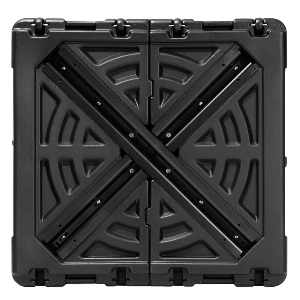 Black 220 lbs HDPE Patio Cantilever Umbrella Base with Wheels