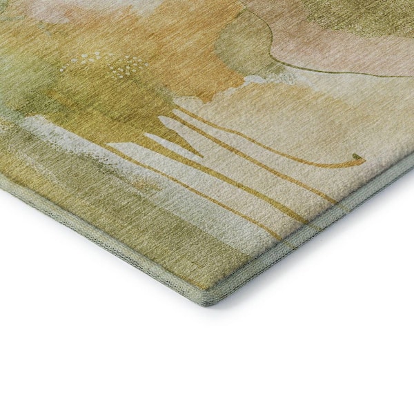 2 ft. x 3 ft. Fern Mayfield Premium Machine Washable Abstract AMF2019 Accent Rug