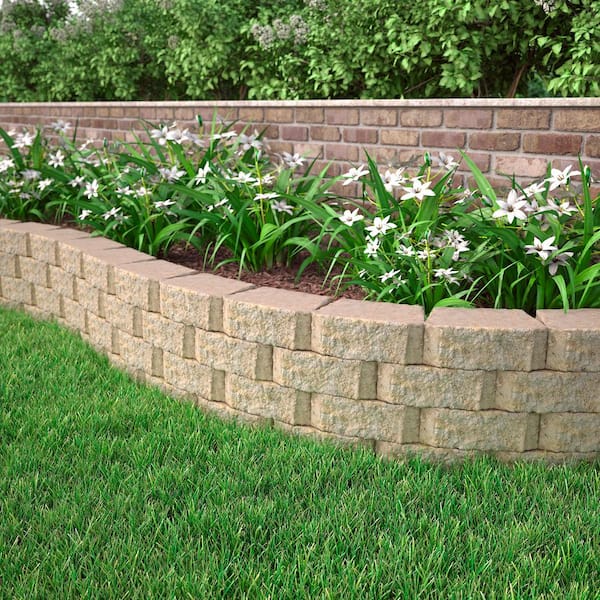 4 in. x 11.75 in. x 6.75 in. Carolina Blend Concrete Retaining Wall Block (144-Pieces/46.6 sq. ft. /Pallet)