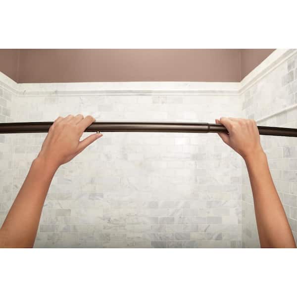 2-pack Snap-on Shower Curtain Rod Towel Hanger 