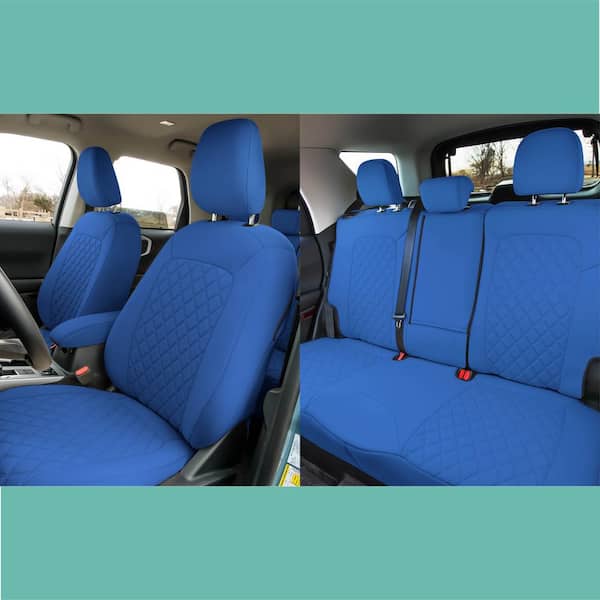 FH Group Neoprene Custom Fit Seat Covers for 2021 - 2022 Ford Bronco Sport  - Full Set DMCM5018SOLIDBLUE-FULL - The Home Depot