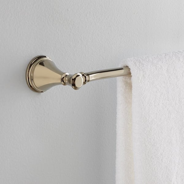 Cassidy 24 in. Wall Mount Towel Bar Bath Hardware Accessory in Polished Nickel