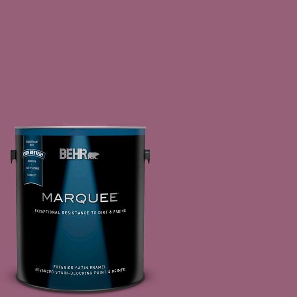 BEHR MARQUEE 1 gal. #UL100-17 Forest Berry Satin Enamel Exterior Paint and Primer in One