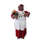 3 ft. Music and Motion African American Mrs. Claus with Apron, Standing Decor, Christmas Animatronic