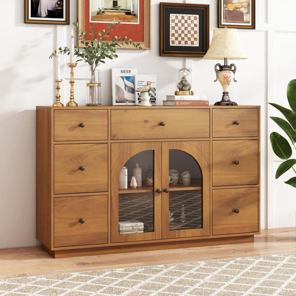 CHRISTOPHER KNIGHT HOME Luther Modern Natural 35.8 in. H Sideboard ...