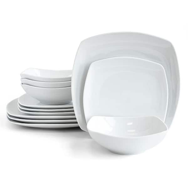 White Porcelain Long Square, Tableware