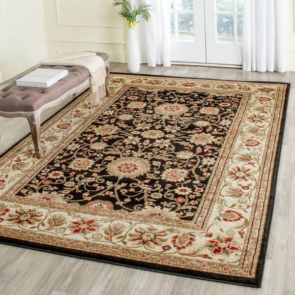 9' x 12' Black Ivory SAFAVIEH Lyndhurst Collection LNH222A Traditional Oriental Medallion Non-Shedding Living Room Bedroom Dining Home Office Area Rug 9' x 12' Black Ivory SAFAVIEH Lyndhurst Collection LNH222A Traditional Oriental Medallion Non-Shedding Living Room Bedroom Dining Home Office Area Rug