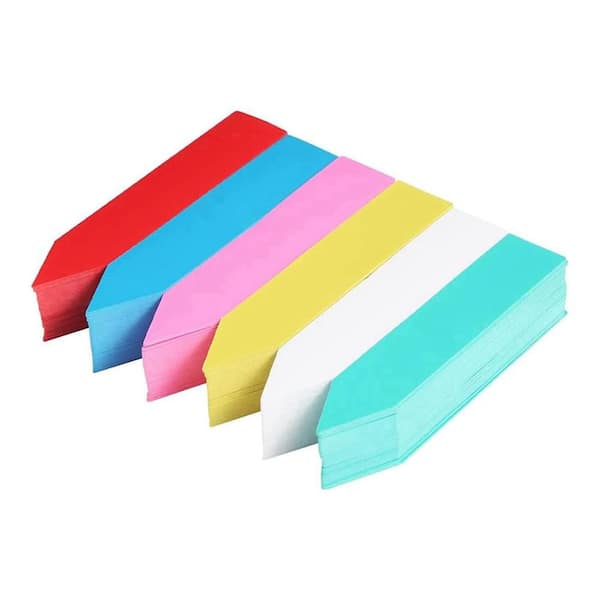 Phewnyzo 300-Pieces Multicolor PVC Plant Labels for Garden