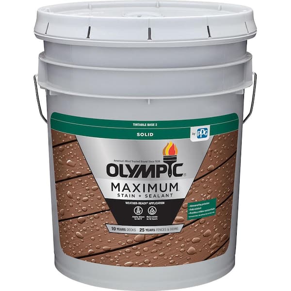 Maximum 1 gal. Woodland Green Solid Color Exterior Stain and Sealant in One