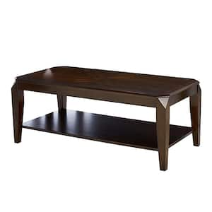 Docila 47 in. Walnut Rectangle Wood Coffee Table