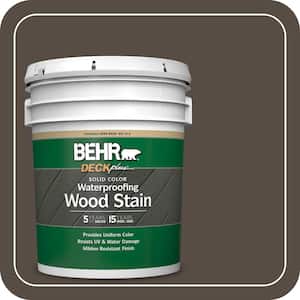 5 gal. #SC-103 Coffee Solid Color Waterproofing Exterior Wood Stain