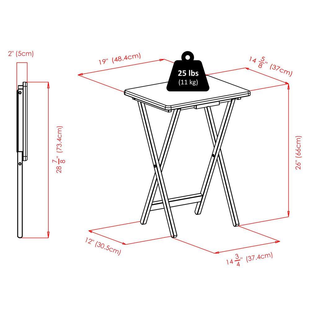 Alex 14.57 In Oyster Gray 5-Pc Snack/End Table Set - thumbnail 8