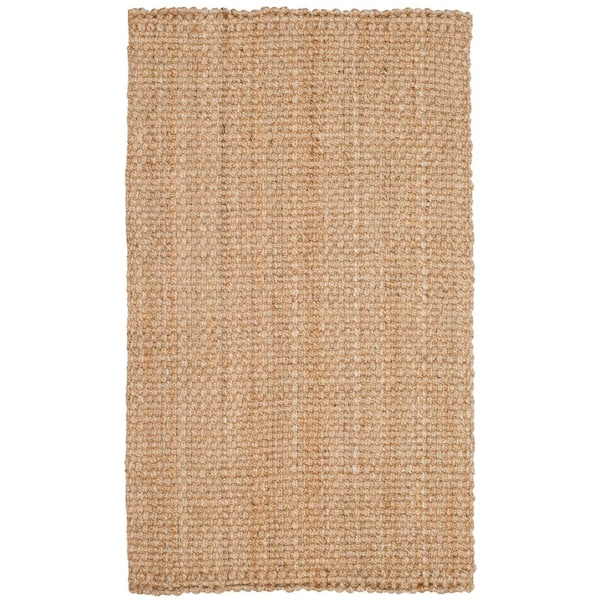 SAFAVIEH Natural Fiber Beige Doormat 2 ft. x 4 ft. Solid Area Rug