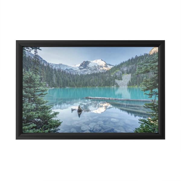 Trademark Fine Art "Natural Beautiful British Columbia" by Pierre Leclerc Framed with LED Light Landscape Wall Art 16 in. x 24 in.
