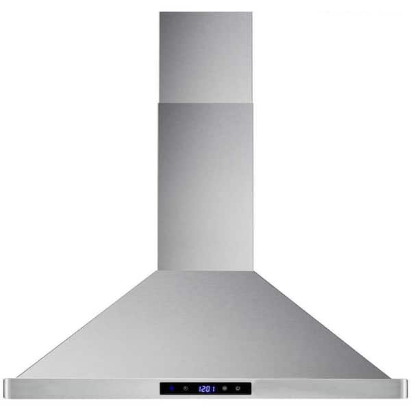 Vent-A-Hood PRH18-M30 30 Wall Mounted Range Hood with Single or Dual Blower Opt Stainless Steel