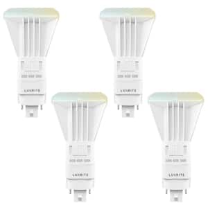 42-Watt Equivalent PL Vertical LED CFL 2 Pin and 4 Pin Base 26W/32W/42W CFL 3 Color Selectable 1450 Lumens (4 Pack)