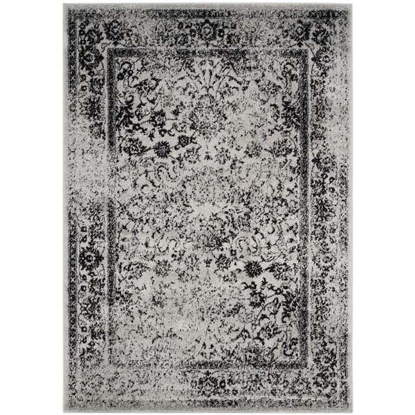 SAFAVIEH Adirondack Grey/Black 5 ft. x 8 ft. Border Area Rug