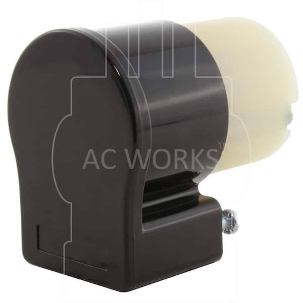 AC WORKS 15/ 20 Amp 125-Volt NEMA 5-15/ 20R 3-Prong All Angles Elbow  Household Female Connector ASE520R - The Home Depot