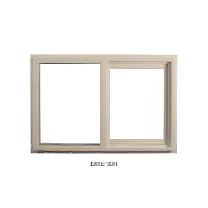 35.5 in. x 23.5 in. Select Series Left Hand Horizontal Slider Sand Vinyl Window with HPSC Glass and Screen Included