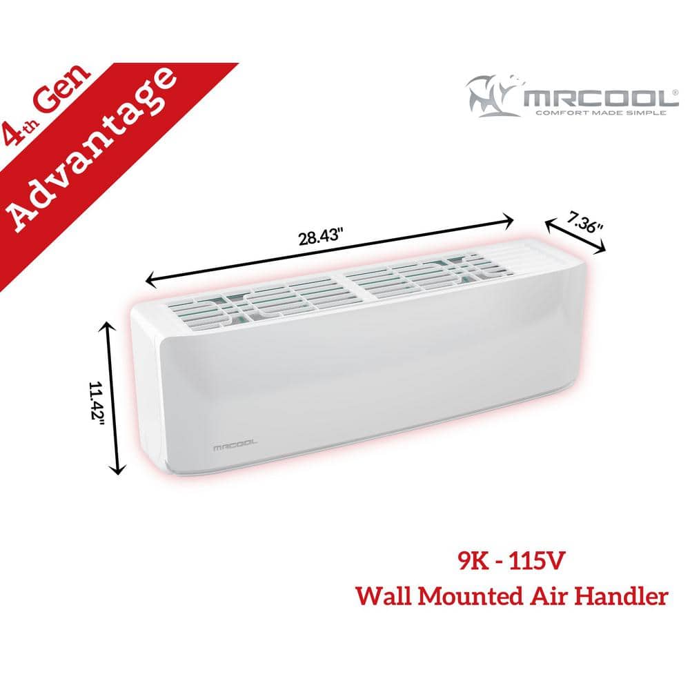 MRCOOL 9,000 BTU White Ductless Heat Pump System with WiFi