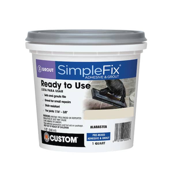 Custom Building Products SimpleFix Alabaster 1 qt. Pre-Mixed Adhesive and Grout