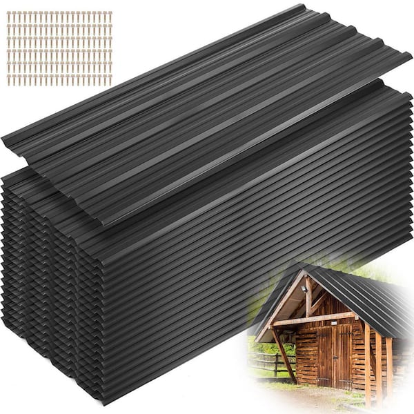 1.47ft x 3.6ft 31-Gauge Corrugated 0.01 in Galvanized Steel Roof