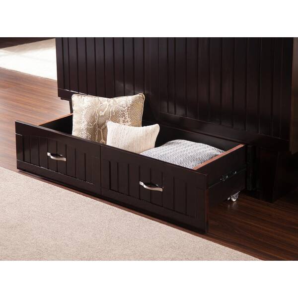 nantucket murphy bed chest queen espresso