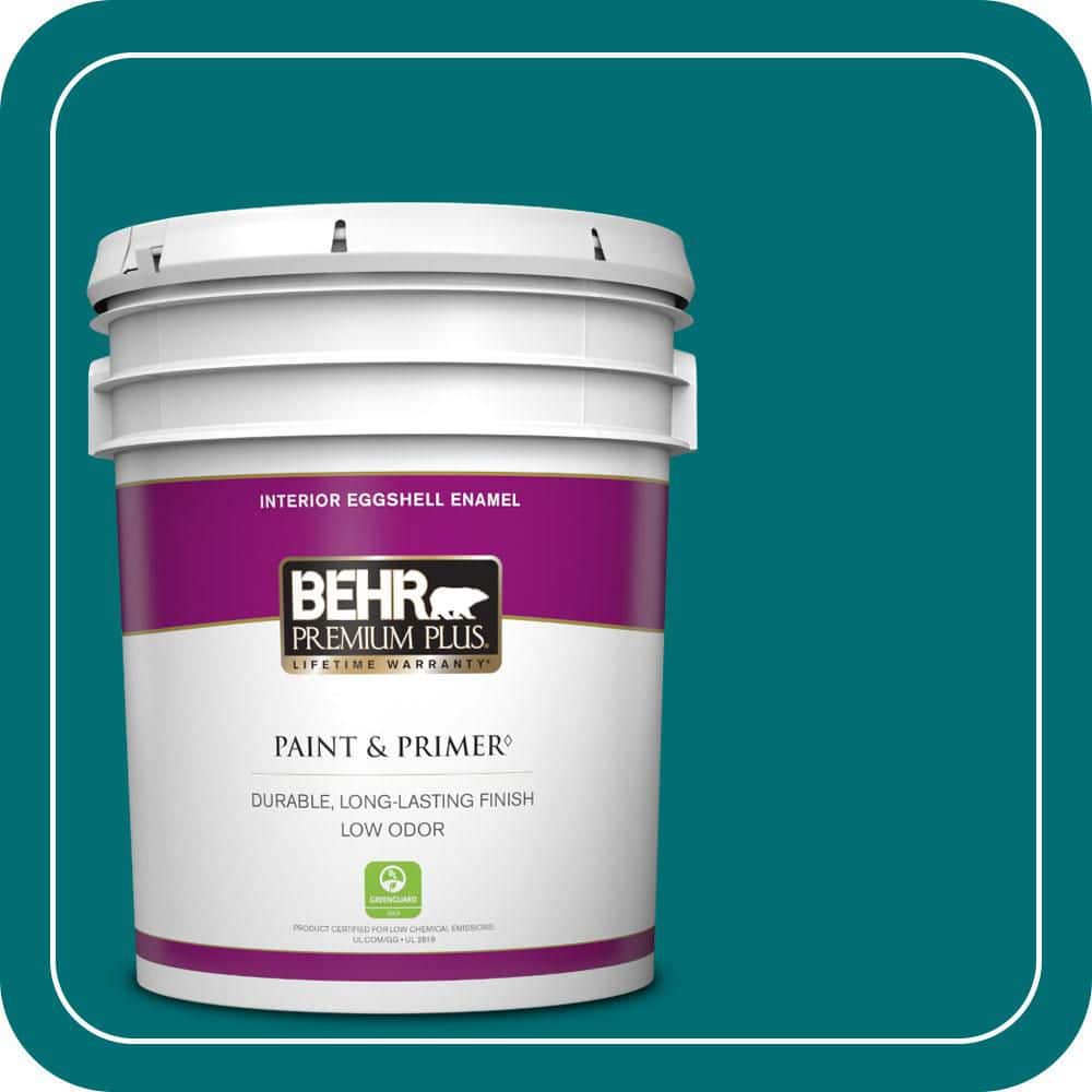 5 gal. #MQ6-35 Teal Motif Eggshell Enamel Low Odor Interior Paint & Primer price history on PriceWatchPro
