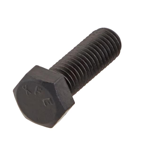 1/2 in. -13 x 1-1/2 in. Black Hex Bolt (15-Pack)