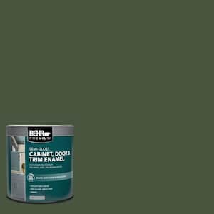 1 qt. #MQ6-49 Chard Semi-Gloss Enamel Interior/Exterior Cabinet, Door & Trim Paint